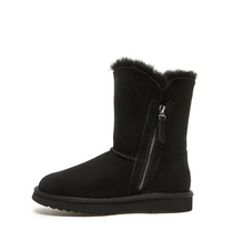 Load image into Gallery viewer, RILEY - WOMEN'S CLASSIC SIDE ZIP UGG BOOT - BLACK