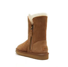 Load image into Gallery viewer, RILEY - WOMEN'S CLASSIC SIDE ZIP UGG BOOT - CHESTNUT
