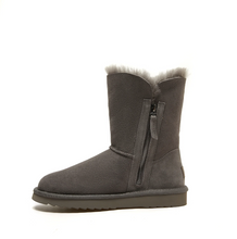 Load image into Gallery viewer, RILEY - WOMEN'S CLASSIC SIDE ZIP UGG BOOT - GREY