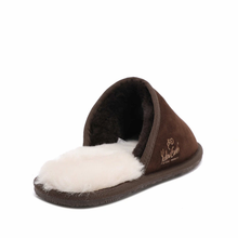 Load image into Gallery viewer, Premium Men's Scuff - Australian Sheepskin - Flexible Non-Slip Slippers