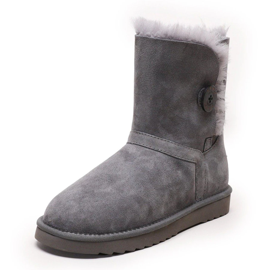 Hope Classic Button Women s UGG Boot Premium Australian Merino She Uggs Moccasins4All