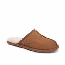 Load image into Gallery viewer, Premium Men's Scuff - Australian Sheepskin - Flexible Non-Slip Slippers
