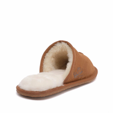 Load image into Gallery viewer, Premium Men's Scuff - Australian Sheepskin - Flexible Non-Slip Slippers