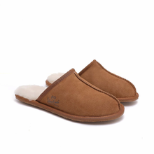 Load image into Gallery viewer, Premium Men's Scuff - Australian Sheepskin - Flexible Non-Slip Slippers