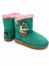 Load image into Gallery viewer, Watermelon Crystal Button UGG Boots – Australian Made Premium Sheepskin