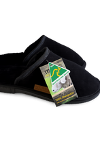 Load image into Gallery viewer, Mens Scuff Slippers - Black