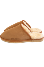 Load image into Gallery viewer, Mens Scuff Slippers - Camel