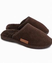 Load image into Gallery viewer, Mens Scuff Slippers - Chocolate