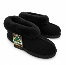 Load image into Gallery viewer, PRINCESS UGG SLIPPERS - 100% AUSTRALIAN SHEEPSKIN INDOOR SLIPPERS - Black