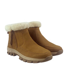 Load image into Gallery viewer, Evelyn Ankle Boots – Premium Sheepskin, Leather Upper &amp; Functional Side Zip
