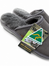 Load image into Gallery viewer, Mens Scuff Slippers - Grey