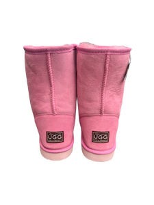 Classic Short Ugg Boots - Pink - Premium Australian Double Face Sheepskin