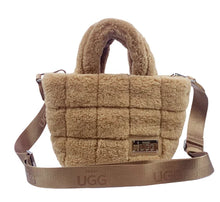 Load image into Gallery viewer, Kodiak Fluffy Teddy Sheepskin Tote Bag - Small Mini