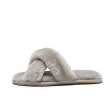 Load image into Gallery viewer, Luna - Premium Sheepskin Crossover Women's Slippers