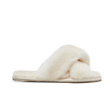 Load image into Gallery viewer, Luna - Premium Sheepskin Crossover Women's Slippers
