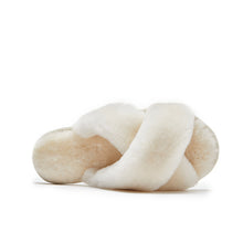 Load image into Gallery viewer, Luna - Premium Sheepskin Crossover Women's Slippers