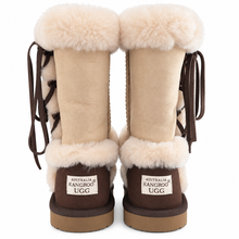 Load image into Gallery viewer, Genevieve - Side Lace Premium Sheepskin Ugg Boots