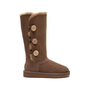 BURLEIGH CLASSIC 3 BUTTON TALL UGG BOOT - AUSTRALIAN MERINO SHEEPSKIN