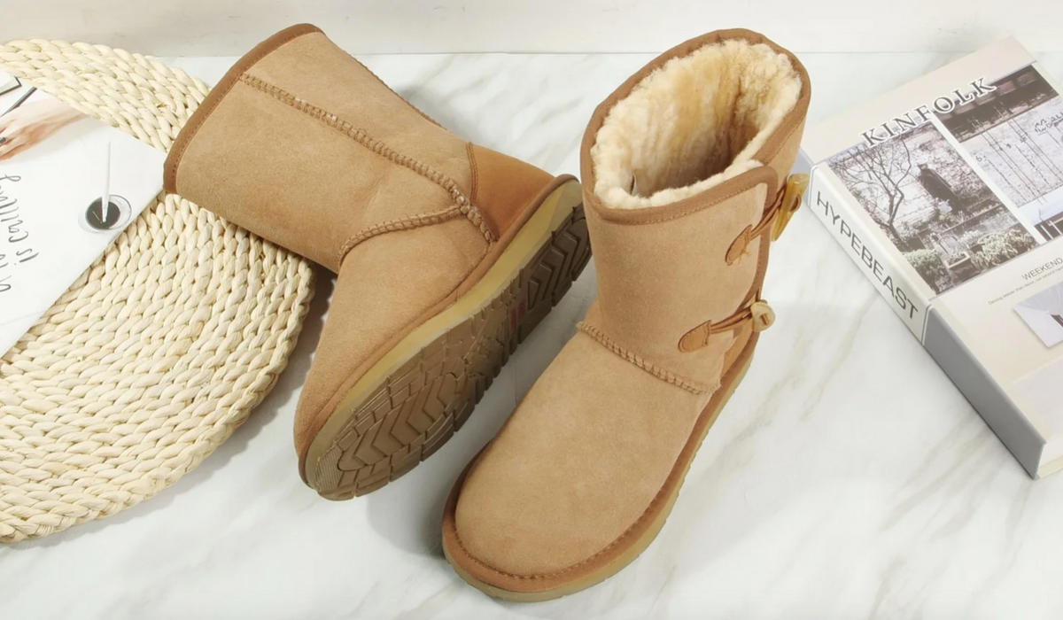 Two Toggle UGG Boots - Premium Australian Sheepskin – Uggs&Moccasins4All