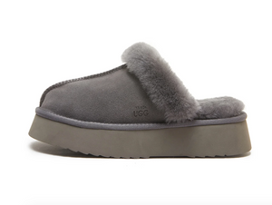 CLASSIC LADY'S SCUFF - PLATFORM SOLE PREMIUM AUSTRALIAN SHEEPSKIN UGG SLIPPERS