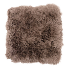 Load image into Gallery viewer, SHEEPSKIN CHAIR MATS - TAUPE SQUARE (50 X 50CM) - AUSTRALIAN MERINO SHEEPSKIN SEAT MATS