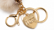 Load image into Gallery viewer, Genuine Sheepskin Mini UGG Boot Keyring with Pom Poms