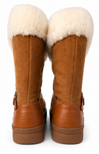 Load image into Gallery viewer, Heritage Buckle Sheepskin Boots - Chestnut