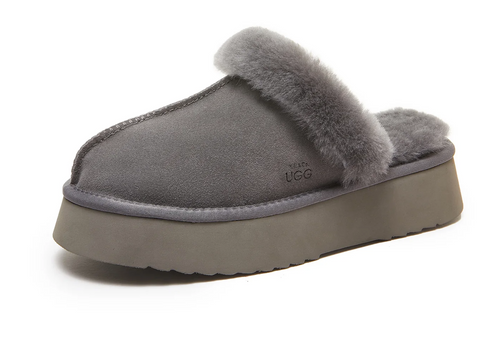 CLASSIC LADY'S SCUFF - PLATFORM SOLE PREMIUM AUSTRALIAN SHEEPSKIN UGG SLIPPERS