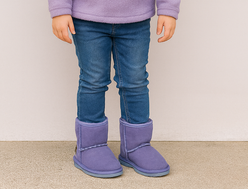 Australian Made Kids Mini UGG Boots | Genuine Double-Faced Sheepskin, Warm & Non-Slip Winter Boots
