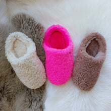 Load image into Gallery viewer, Softie Teddy Sheepskin Slippers