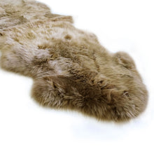 Load image into Gallery viewer, TAUPE - DOUBLE LENGTH (180 X 65 CM) - LONG WOOL SHEEPSKIN RUG - AUSTRALIAN MERINO SHEEPSKIN