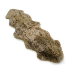 Load image into Gallery viewer, TAUPE - DOUBLE LENGTH (180 X 65 CM) - LONG WOOL SHEEPSKIN RUG - AUSTRALIAN MERINO SHEEPSKIN