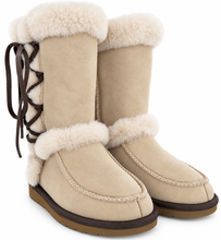 Load image into Gallery viewer, Genevieve - Side Lace Premium Sheepskin Ugg Boots
