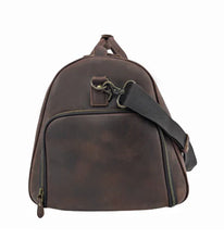 Load image into Gallery viewer, Leather Travel Duffle Bag