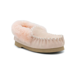 Thick Sole Moccasins  - Pastel Pink