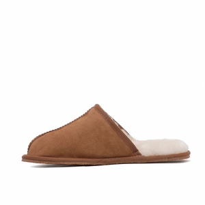 Premium Men's Scuff - Australian Sheepskin - Flexible Non-Slip Slippers