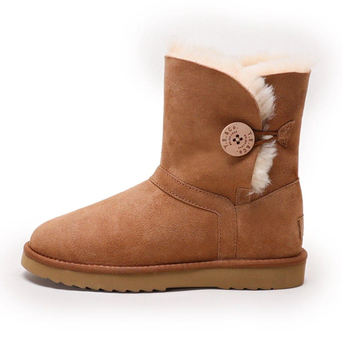 Hope - Classic Button Women's UGG Boot - Premium Australian Merino Sheepskin