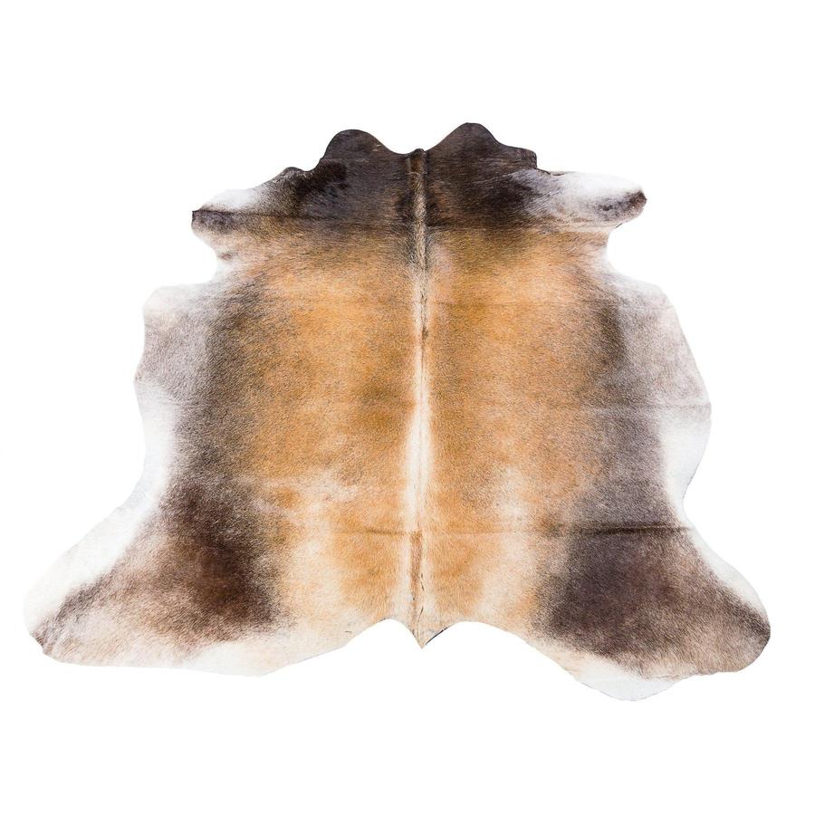 RANCHO LIGHT - LIGHT BROWN & GOLD COLOURED LARGE PREMIUM COWHIDE RUG