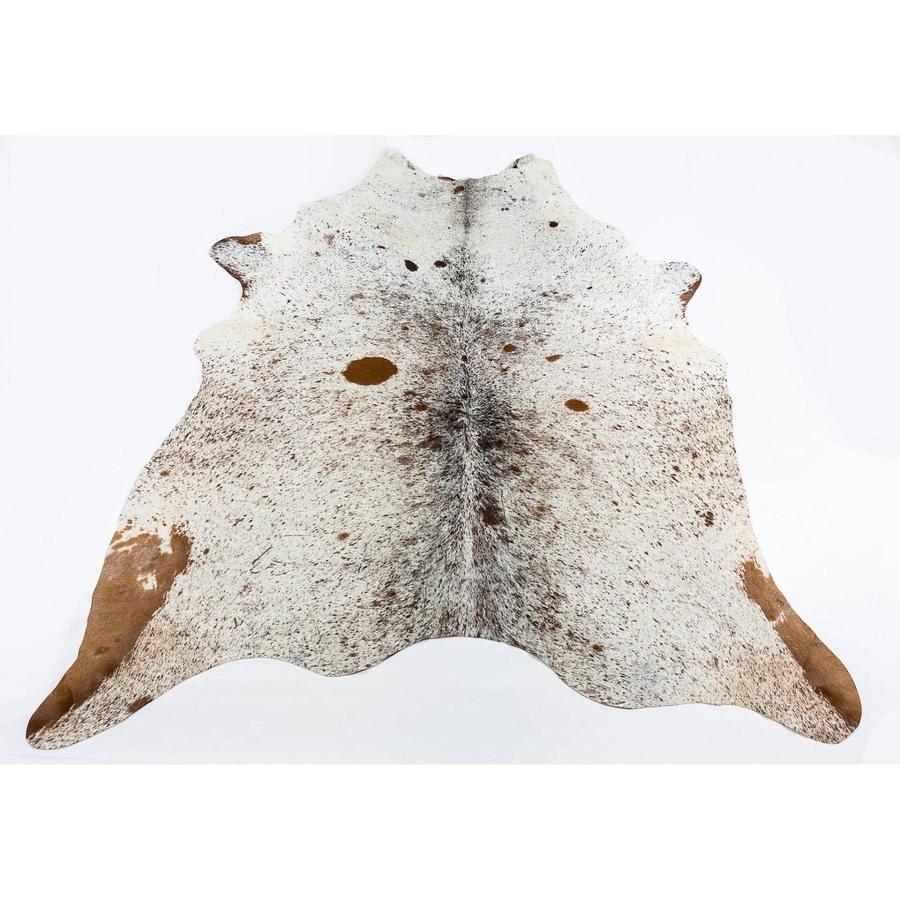 SPECKLED BROWN LIGHT - BROWN & WHITE COLOURED LARGE PREMIUM COWHIDE RUG