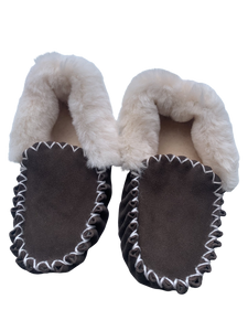 Soft sole Moccasins - Chocolate/Ivory