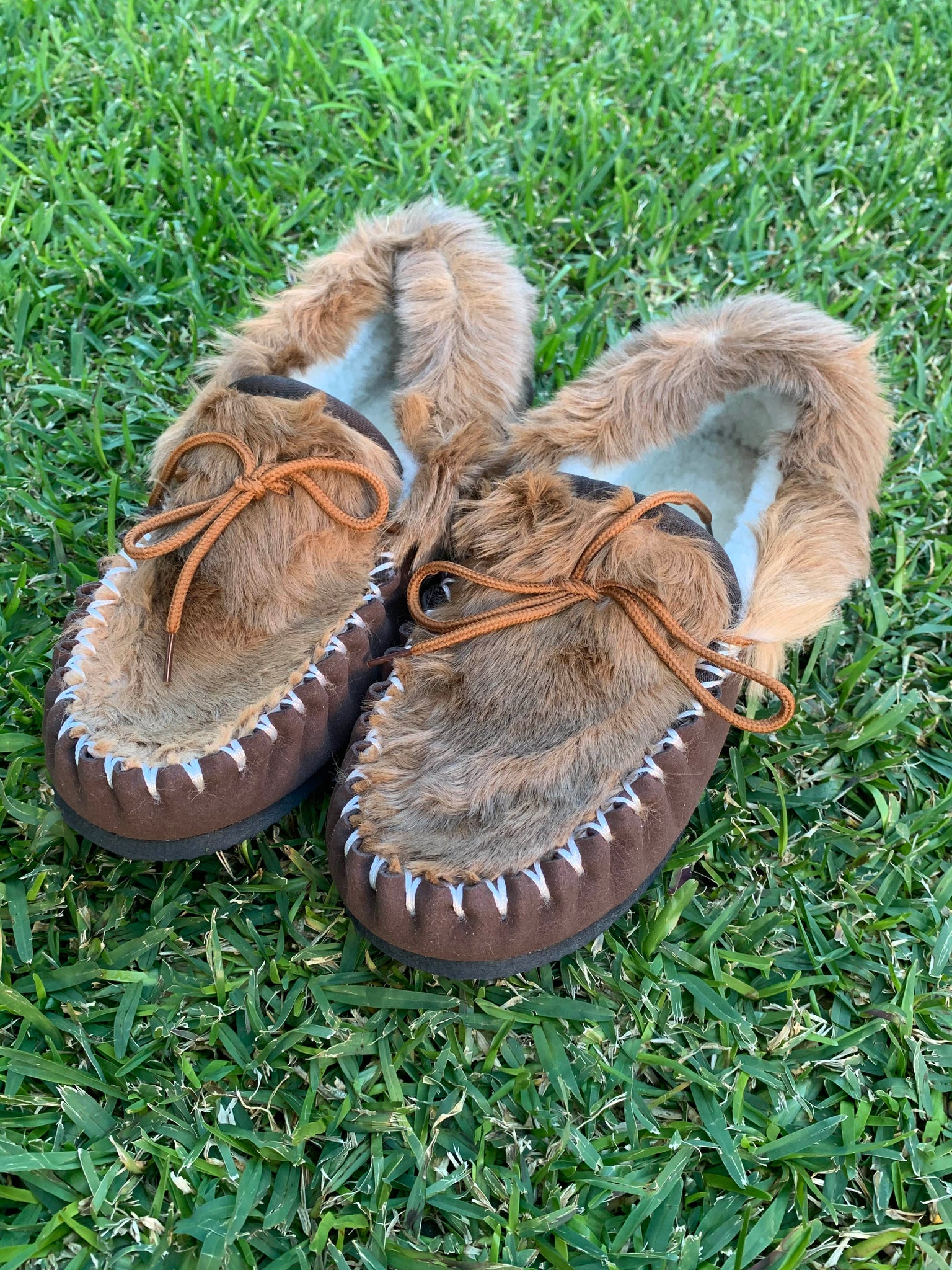 Womens Wool Lined Suede Moccasin Slippers - Style 01 – Cox's Leather Shop