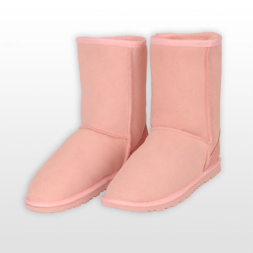 Classic Short Ugg Boots - Pink - Premium Australian Double Face Sheepskin