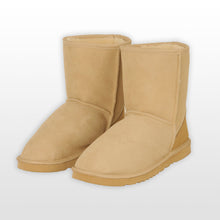 Load image into Gallery viewer, Classic Short Ugg Boots - Sand -Premium Double Face Sheepskin