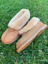 Load image into Gallery viewer, Sheepskin Ankle Boot Slippers -  Camel