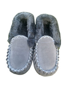 Thick Sole Moccasins -  Grey