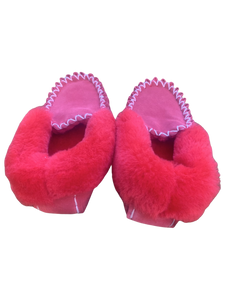 Thin Sole Moccasins - Red