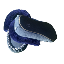 Load image into Gallery viewer, Thin Sole Moccasins  - Navy