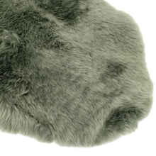 Load image into Gallery viewer, GREEN TEA - XXL - GREEN LONG WOOL SHEEPSKIN RUG - AUSTRALIAN MERINO SHEEPSKIN