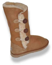Load image into Gallery viewer, 3 Button Ugg Boots 14” Tall - Camel