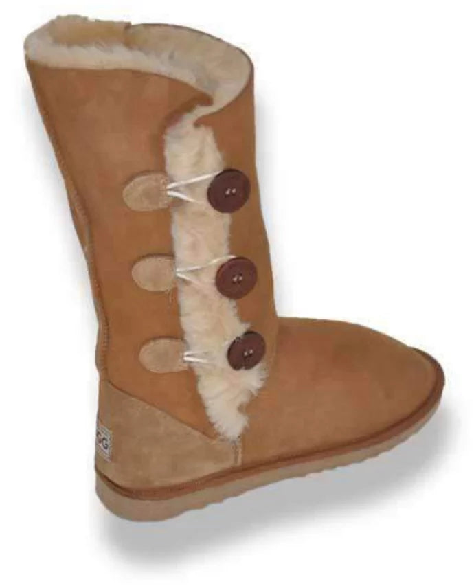 3 Button Ugg Boots 14 Tall Camel Uggs Moccasins4All